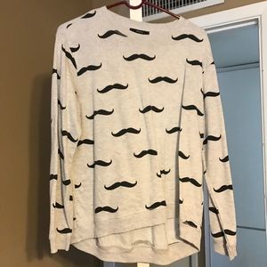 Mustache sweater